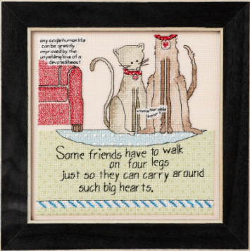 CG302311 Четыре лапы. Набор для вышивки в смешанной технике Mill Hill - 1