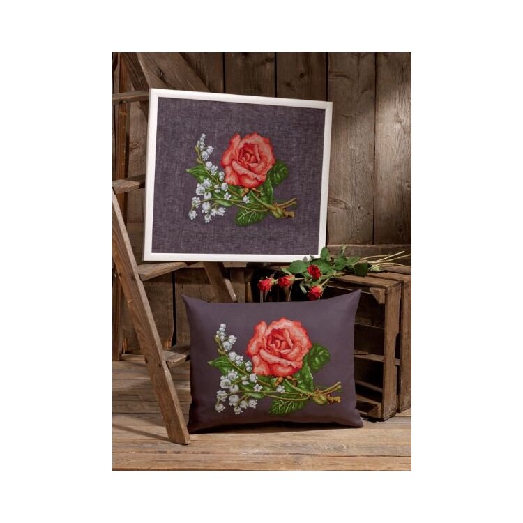 70-6426 Троянди і лілії (Roses &amp; lilies. Набір для вишивання хрестом PERMIN - 1