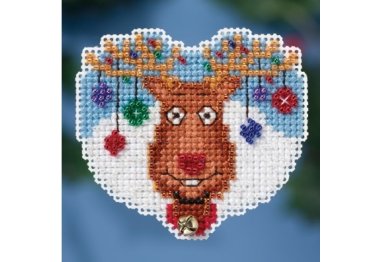 вышивка гладью MH181631 Игры с оленем. Набор для вышивки в смешанной технике Mill Hill