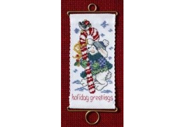 вишивка гладдю MH126306 Вітання кролика. Набір для вишивки в змішаній техниці Mill Hill