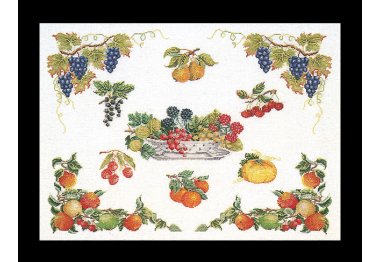  2019 Fruit Panel Linen. Набор для вышивки крестом Thea Gouverneur