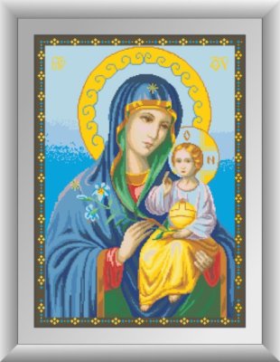 30533 Ікона Божої Матері Нев'янучий цвіт. Набір для малювання камінням - 1