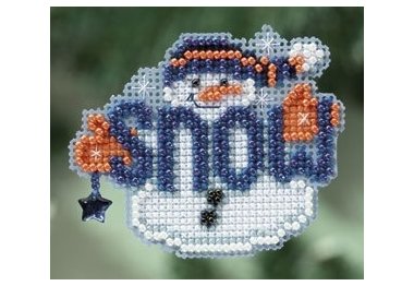 вышивка гладью MH180304 Снежный приятель. Набор для вышивки в смешанной технике Mill Hill