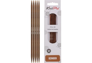спиці для в'язання 31026 Спиці шкарпеткові Ginger KnitPro, 20 см, 3.75 мм