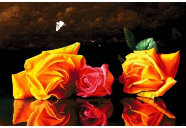  40-4510-НН Натюрморт з трояндами. Набір для вишивання бісером ТМ Токарєва А.