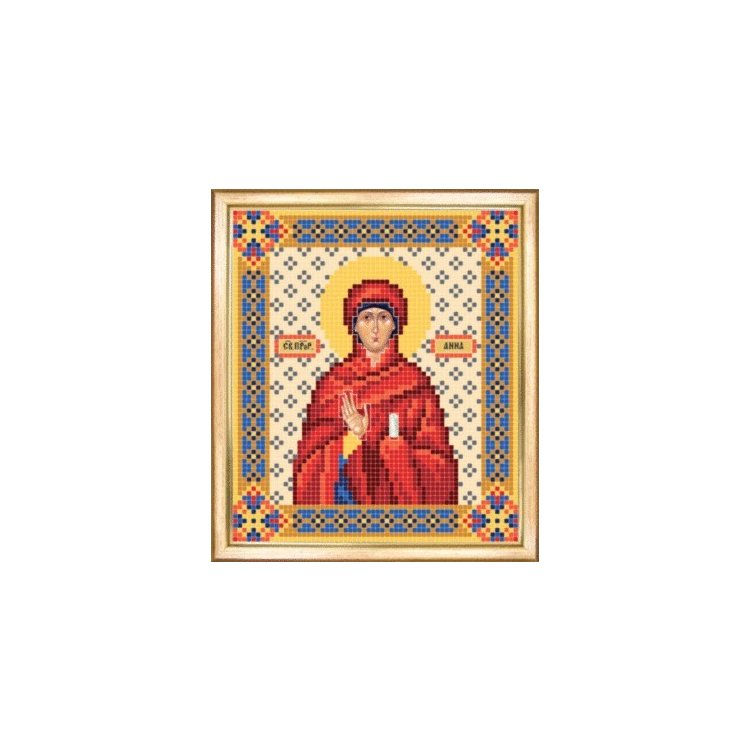 СБИ-035 Именная икона святая мученица Анна. Схема для вышивания бисером - 1