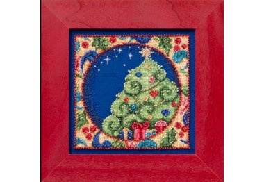 вышивка гладью JS304104 Елка. Набор для вышивки в смешанной технике Mill Hill