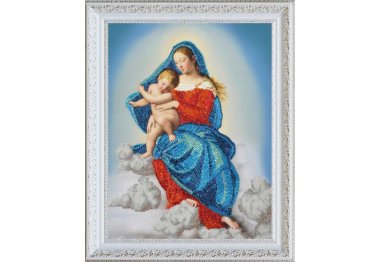  Набор для вышивки бисером Дева Мария с младенцем Р-347 ТМ Картины бисером