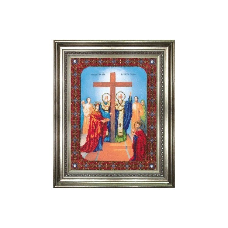 Б-1084 Ікона Воздвиження Хреста Господнього Набір для вишивки бісером - 1