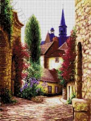 49-4015-НУ Улочка. Набор Для вышивки бисером ТМ Токарева А. - 1
