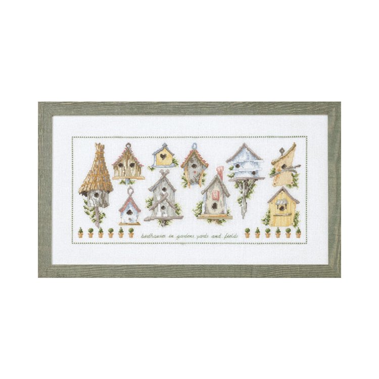 70-8433 Домики для птиц. Набор для вышивания крестом PERMIN - 1