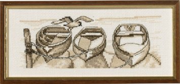 13-8142 Човни. Набір для вишивання хрестом PERMIN - 1