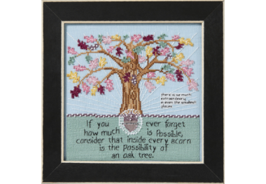 вышивка гладью CG302413 Дуб. Набор для вышивки в смешанной технике Mill Hill