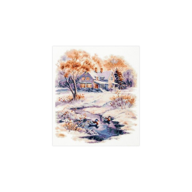 70-32 Ранняя зима. Набор для вышивки крестом Magic Needle - 1