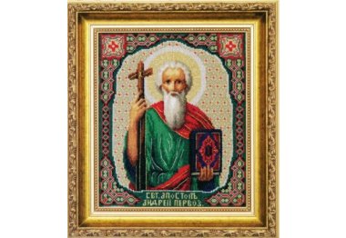  №524  Икона Святой Апостол Андрей Первозванный Набор для вышивания крестом