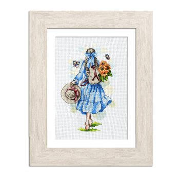 N102 Закохана в літо. Набір для вишивки хрестом Кольорова - 1