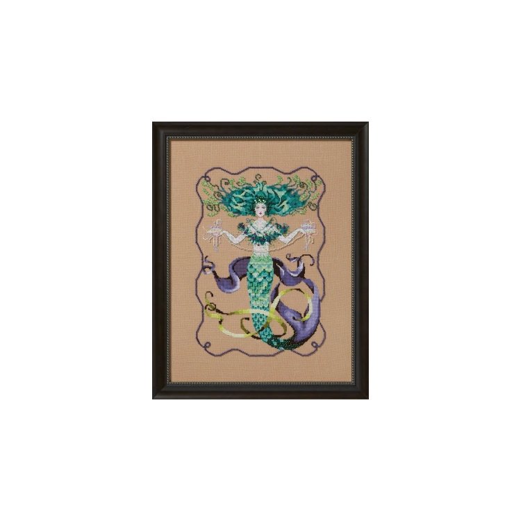 MD199 Madam Mermaid//Госпожа Русалка. Схема для вышивки крестом на бумаге Mirabilia Designs - 1
