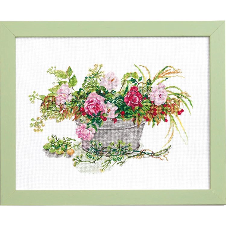 552105 Осенний сад. Набор для вышивки крестом Cosmo Fujico - 1 552105 Осенний сад. Набор для вышивки крестом Cosmo Fujico - 1