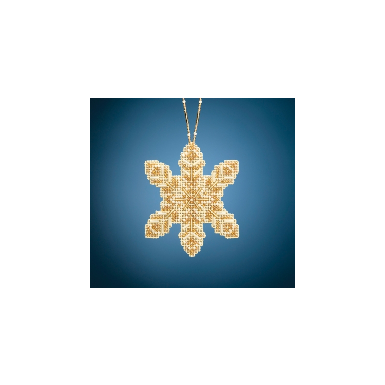 MH212016 Жемчужная снежинка. Набор для вышивки в смешанной технике Mill Hill - 1