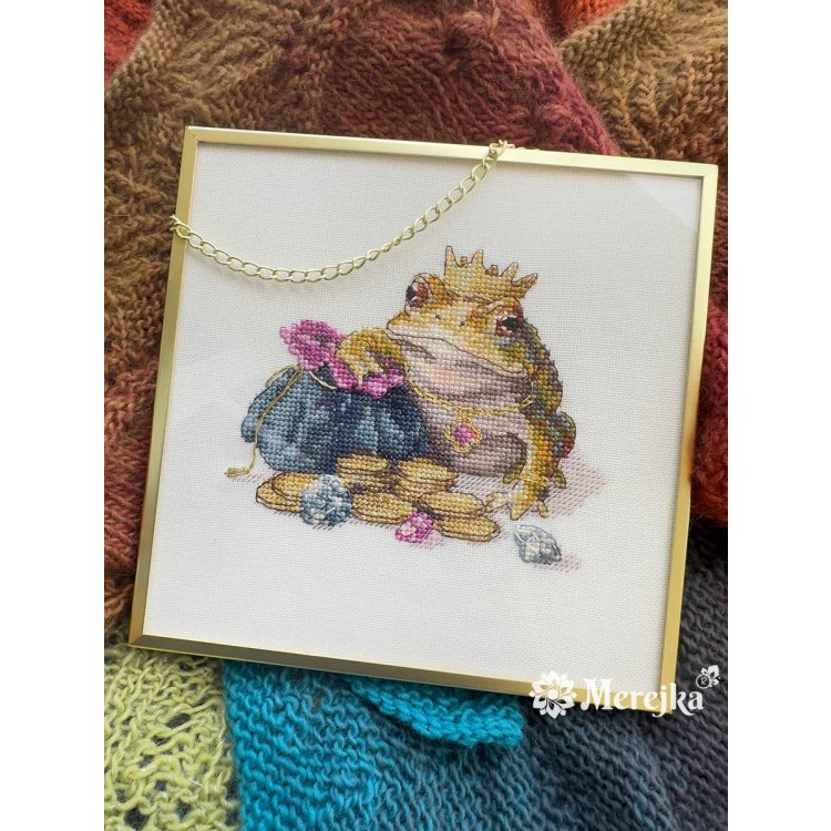 K-280A Золотая жаба. Набор для вышивки крестом Мережка - 2 K-280A Золотая жаба. Набор для вышивки крестом Мережка - 2
