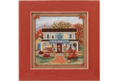 вишивка гладдю MH141722 Сільський магазин. Набір для вишивки в змішаній техніці Mill Hill