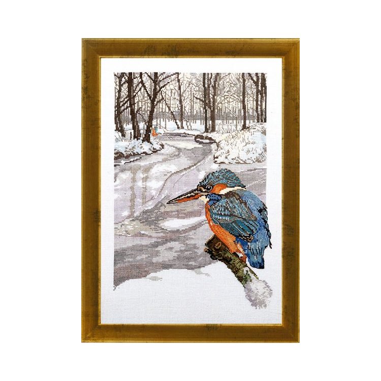 70-4129 Зимородок. Набір для вишивання хрестом PERMIN - 1