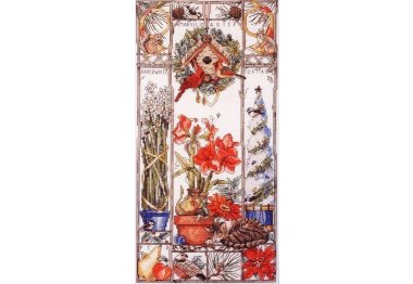 4598 Кошки в саду.Зима. Набор для вышивки крестом Classic Design 4598 Кошки в саду.Зима. Набор для вышивки крестом Classic Design