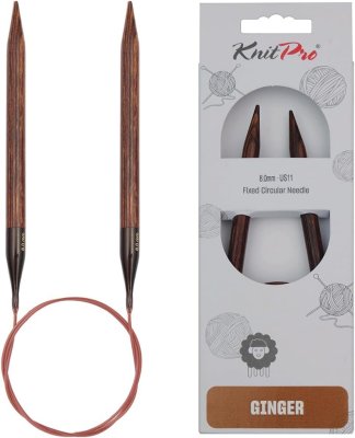 31076 Спицы круговые Ginger KnitPro, 60 см, 8.00 мм - 1 31076 Спицы круговые Ginger KnitPro, 60 см, 8.00 мм - 1