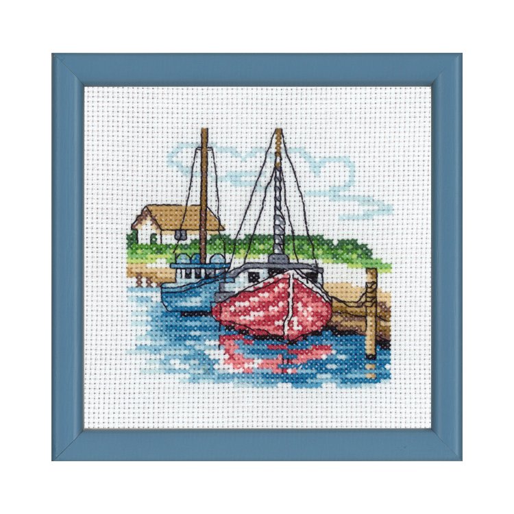 13-8116 2 Човна (2 boats. Набір для вишивання хрестом PERMIN - 1