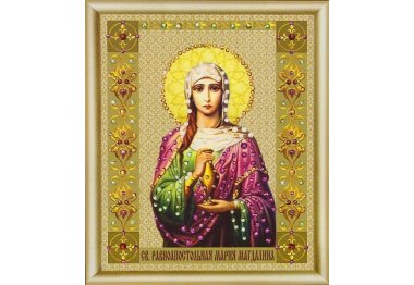 алмазная вышивка КС-115 Икона святой равноапостольной Марии-Магдалины Набор картина стразами