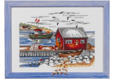 92-2309 Шведские шхеры. Набор для вышивания крестом PERMIN 92-2309 Шведские шхеры. Набор для вышивания крестом PERMIN