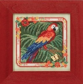MH144101 Попугай. Набор для вышивки в смешанной технике Mill Hill - 1