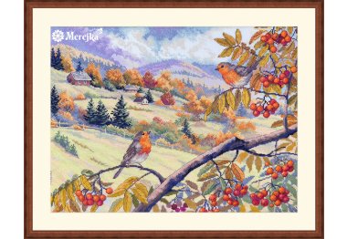 K-274 Пагорби, прикрашені золотом. Набір для вишивки хрестом Мережка K-274 Пагорби, прикрашені золотом. Набір для вишивки хрестом Мережка