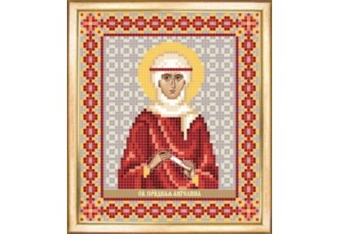  СБИ-091 Именная икона святая праведная Ангелина. Схема для вышивания бисером
