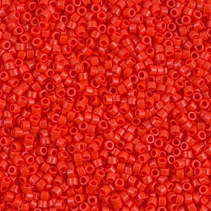 DB-727 Бісер Miyuki Delica Beads 11/0 (натуральний, червоний яскравий) - 1