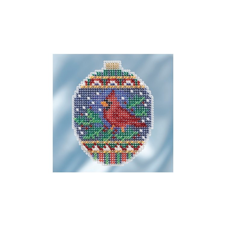 MH211816 Малиновий кардинал. Набір для вишивки в змішаній техниці Mill Hill - 1