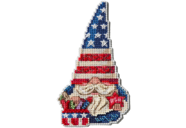  JS202514 Патріотичний гном. Набір для вишивки в змішаній техниці Mill Hill