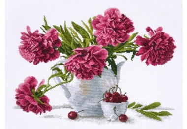  8367 Букет пионов. Набор для вышивки крестом Classic Design