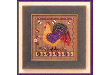 вышивка гладью MHCB158 Весенний петух. Набор для вышивки в смешанной технике Mill Hill