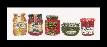 3047 Jam Pot Linen. Набор для вышивки крестом Thea Gouverneur - 1