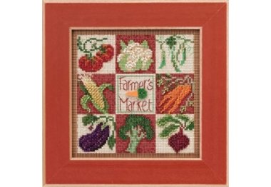 вышивка гладью MH143103 ' Фермерский рынок. Набор для вышивки в смешанной технике Mill Hill