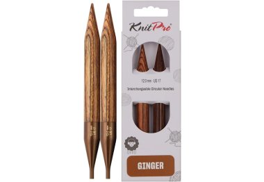 спиці для в'язання 31235 Спиці з`ємні короткі Ginger KnitPro, 12.00 мм