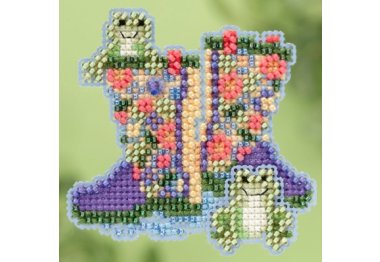 вишивка гладдю MH185101 Садове взуття. Набір для вишивки в змішаній техніці Mill Hill вишивка гладдю MH185101 Садове взуття. Набір для вишивки в змішаній техніці Mill Hill