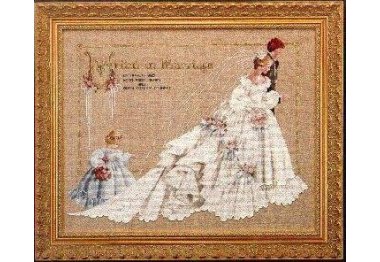  LL19 The Wedding//Свадьба. Схема для вышивки крестом на бумаге Lavender & Lace