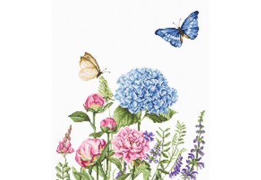  BA2360 Літні квіти і метелики. Набір для вишивки хрестиком