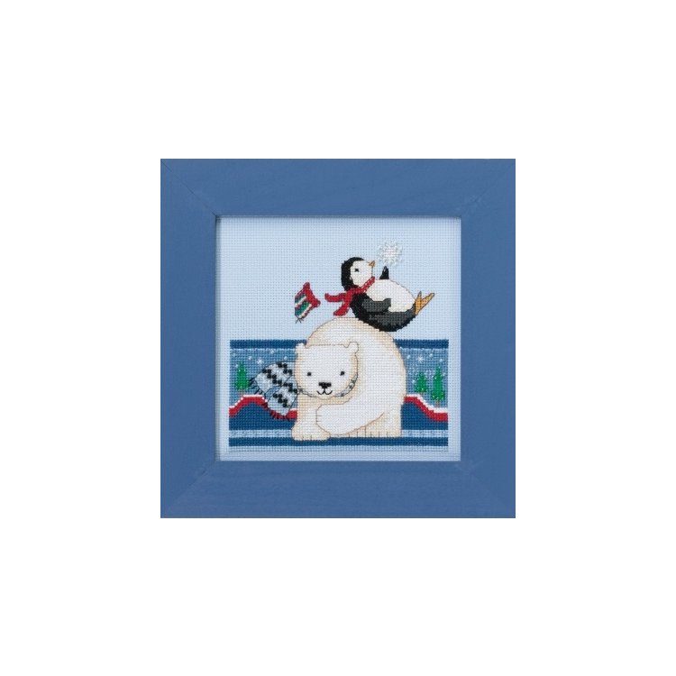 DM301711 Полярні ігри. Набір для вишивки в змішаній техніці Mill Hill - 1