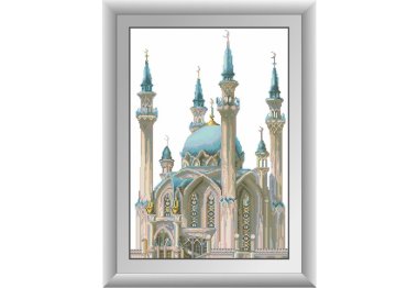 алмазная вышивка 30250 Мечеть Кул-Шариф. Набор для рисования камнями