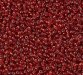 RR-11 Бісер Miyuki Round Rocailles 11/0 (червоний із срібною серединкою) - 1