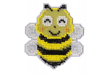 вишивка гладдю MH212216 Бджілка. Набір для вишивки в змішаній техниці Mill Hill