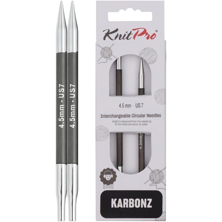 41306 Спиці знімні Karbonz KnitPro 4.50 мм - 1 41306 Спиці знімні Karbonz KnitPro 4.50 мм - 1
